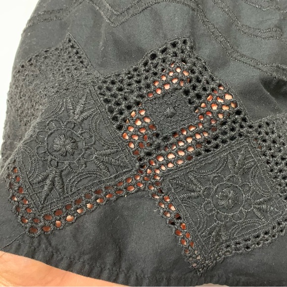 GAP Black Sleeveless Embroidered Details all over Size 2 - Picture 6 of 11